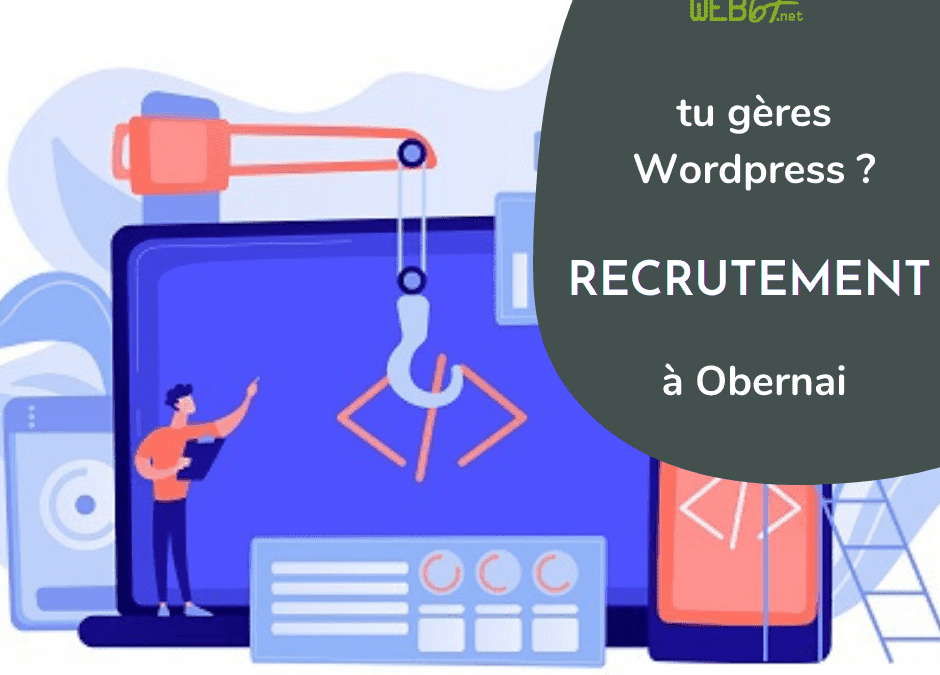 Recrute intégrateur WordPress expérimenté (H/F) à Obernai