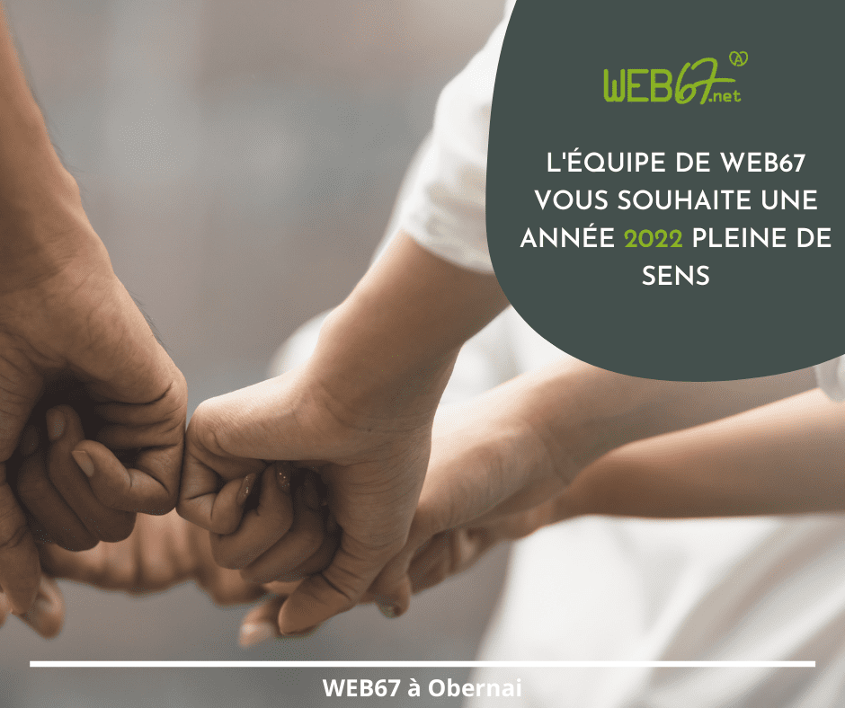 Web67 vous souhaite une bonne année 2022 !🐯
